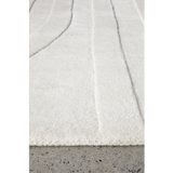 Samira White Arched Modern Rug