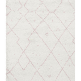 Saffia Pink Tribal Imprints Plush Boho Rug