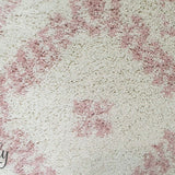 Saffia Pink Ethnic Prints Plush Boho Rug