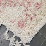 Saffia Pink Ethnic Prints Plush Boho Rug