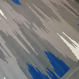 Industry Galaxy Blue Grey Lines Rug