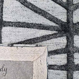 Visage Grey Black Geometric Abstract Pattern Rug