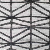 Visage Grey Black Geometric Abstract Pattern Rug