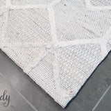 Visage Grey Hexa Herringbone Pattern Rug