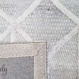 Visage Grey Hexa Herringbone Pattern Rug