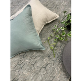 Versha Modern Geometric Luxe Grey Rug