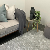 Versha Modern Geometric Luxe Grey Rug