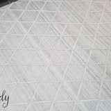 Visage Silver Grey Diamond Pattern Rug