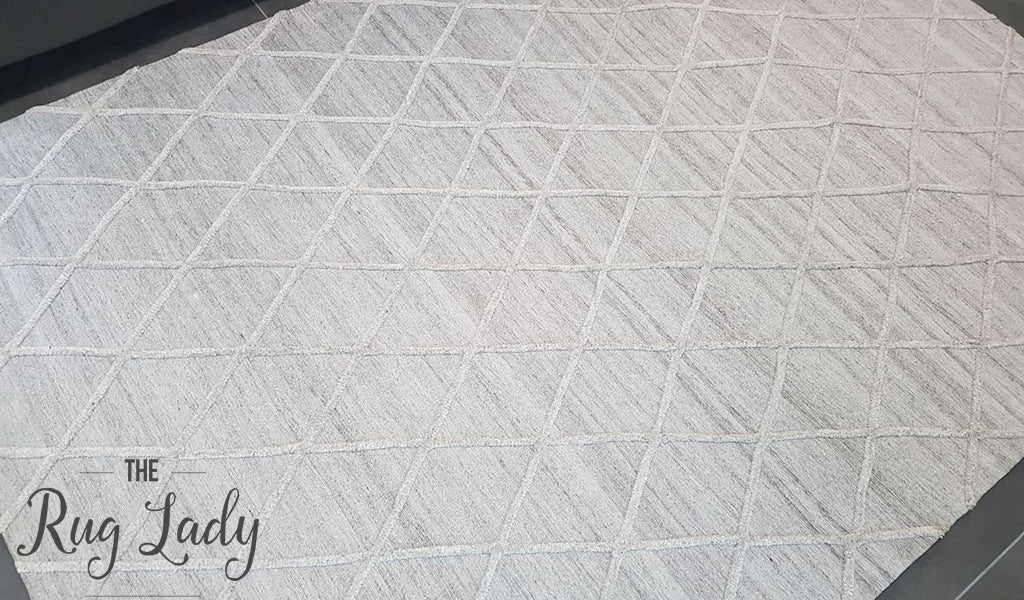 Visage Silver Grey Diamond Pattern Rug – The Rug Lady
