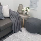 Visage Silver Grey Diamond Pattern Rug