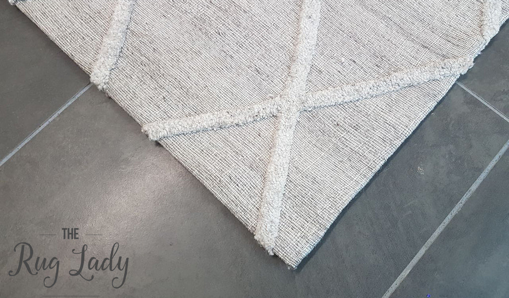 Visage Silver Grey Diamond Pattern Rug – The Rug Lady