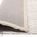 Visage White Grey Ogee Pattern Rug
