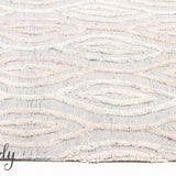 Visage White Grey Ogee Pattern Rug