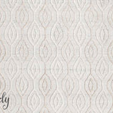 Visage White Grey Ogee Pattern Rug