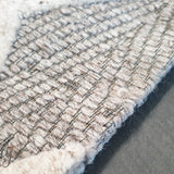 Visage Cream Geometric Diamond Pattern Rug