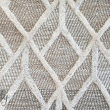 Visage Cream Geometric Diamond Pattern Rug
