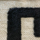 Empire Black Beige Geometric Greek Key Rug