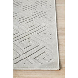 Empire White Greek Key Pattern Rug