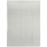 Empire Off White Geometric Greek Key Rug