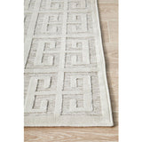 Empire Off White Geometric Greek Key Rug