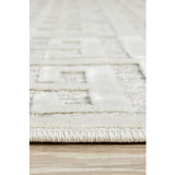 Empire Off White Geometric Greek Key Rug