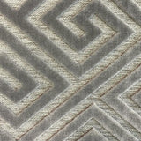 Empire Silver Greek Key Pattern Rug
