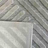 Empire Off White Braided Stripped Geometric Rug
