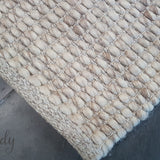 Essence Scandinavian Beige Felted Wool Rug