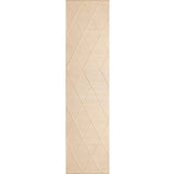 Darcy Diamond Cream Felted Wool Hallway Runner Rug