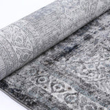 Cleo Grey Natural Medallion Transitional Rug