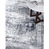 Cleo Grey Natural Medallion Transitional Rug