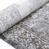 Cleo Grey Natural Faded Transitional Rug