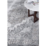 Cleo Grey Natural Faded Transitional Rug