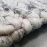 Essence Armani Multi Weave Grey Felted Wool Rug