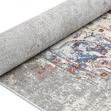 Eliza Blue Multicolour Medallion Transitional Rug
