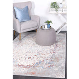 Eliza Blue Multicolour Medallion Transitional Rug