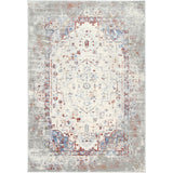 Eliza Blue Multicolour Medallion Transitional Rug