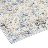 Eliza Blue Grey Vintage Transitional Rug