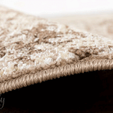 Kalypso Cream Abstract Faded Wash Rug