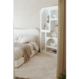 Alfie Ivory Diamond Textured Rug