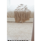 Alfie Ivory Diamond Textured Rug