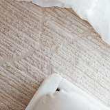Alfie Ivory Diamond Textured Rug