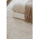 Alfie Ivory Diamond Textured Rug