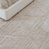 Alfie Ivory Diamond Textured Rug