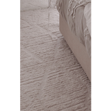 Alfie Ivory Diamond Textured Rug