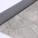 Polly Grey Ivory Geometric Tiled Rug