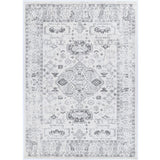 Priscilla Grey Ivory Medallion Rug
