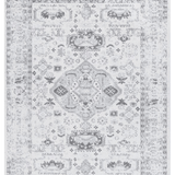 Priscilla Grey Ivory Medallion Rug