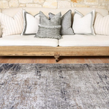 Vivien Grey Beige Vintage Abstract Rug