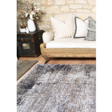 Vivien Grey Beige Vintage Abstract Rug